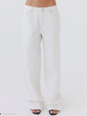 Peppermayo White Wide-Leg Jeans